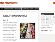 Tablet Screenshot of familybingocenter.com